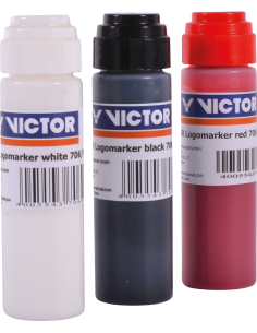 Victor White/Black/Red String Marker Pen