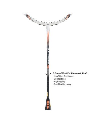 Apacs Fly Weight 73 Black Badminton Racket (Unstrung) 6U 