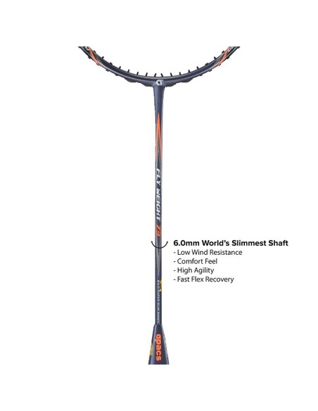 copy of Apacs Fly Weight 73 Black Badminton Racket (Unstrung) 6U
