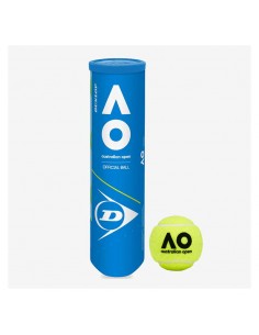 Tennisbälle Dunlop Australian Open x4 für optimale Leistung