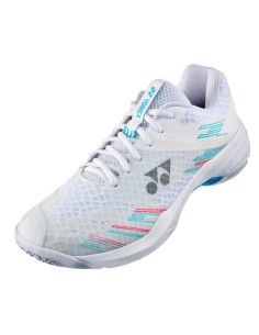 Yonex Cascade Accel Wide Women's Badminton Shoes (White/Purple)