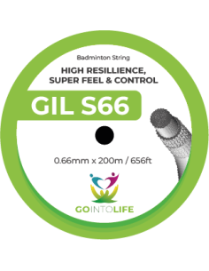 Cordage Badminton Go Into Life S66 (Bobine - 200m)