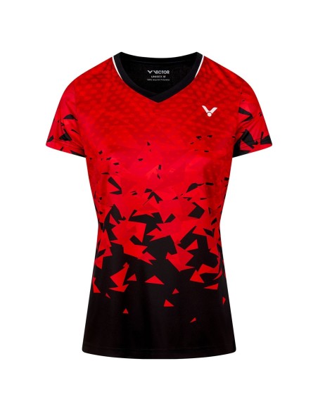 Camiseta Victor Danemark 6609 Mujer Roja 