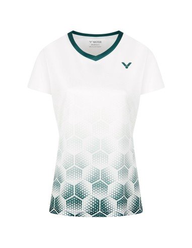 Camiseta Victor T-21000TD A Mujer Blanco 2022 