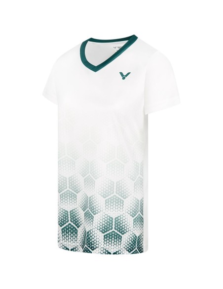 Camiseta Victor T-21000TD A Mujer Blanco 2022 