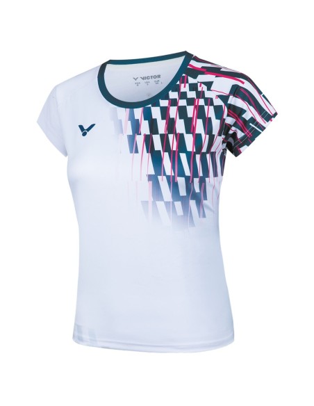 Camiseta Victor T-21000TD A Mujer Blanco 2022 