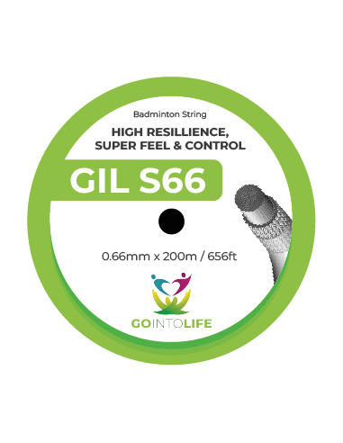 Set Cordage Badminton Go Into Life S66
