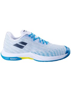 Chaussures de Badminton Babolat Homme  Shadow Spirit 2 Homme White/Algier blue 