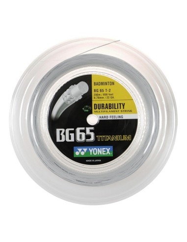 Cordage de badminton Yonex BG65Ti (Bobine - 200m)