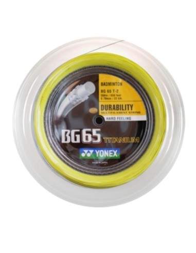 Cordage de Badminton Yonex BG 65 Titanium 