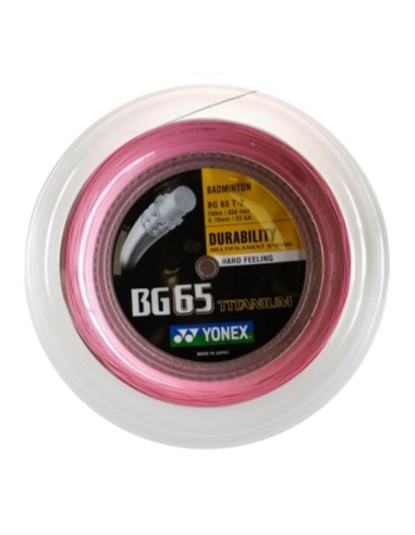 Cordage de badminton Yonex BG65Ti (Bobine - 200m) 