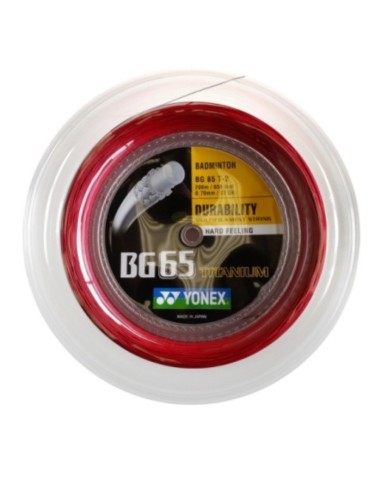 Cordage de badminton Yonex BG65Ti (Bobine - 200m) 