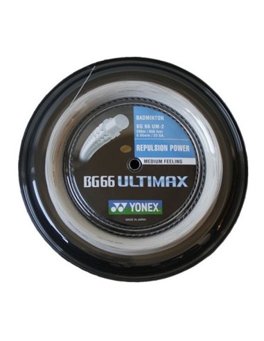 Cordage de badminton Yonex BG66 Ultimax 