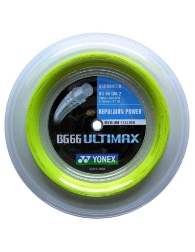 Cordage de badminton Yonex BG66 Ultimax (Bobine - 200m) 