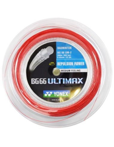 Cordage de badminton Yonex BG66 Ultimax (Bobine - 200m) 