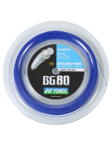 Yonex BG80 Badminton-Saite (200m Rolle) 