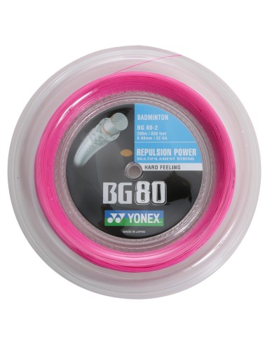 Yonex BG80 Badminton-Saite (200m Rolle) 