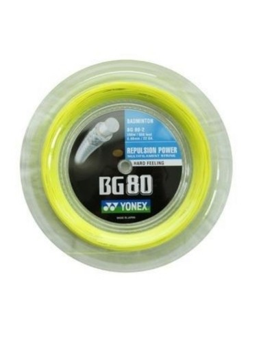 Cordaje de Bádminton Yonex BG80 (Bobina de 200m) 