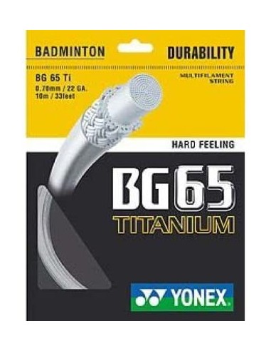 Cordaje de Badminton Yonex Set BG65 TI 