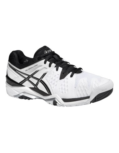 Zapatillas de tenis ASICS GEL RESOLUTION 6 HOMBRE BLANCO/NEGRO/PLATA 