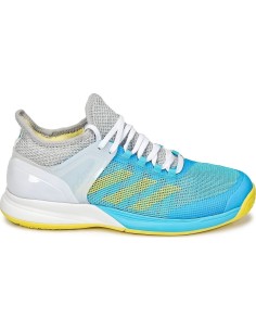 Adidas Herren Tennisschuhe Adizero Ubersonic 2 OC Blau/Weiß 
