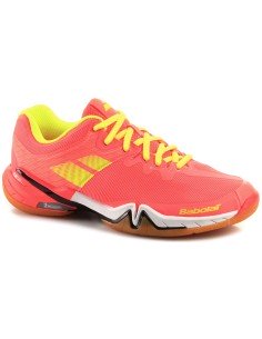 Babolat Dames Indoor Shadow Tour Fluo Roze Schoenen 