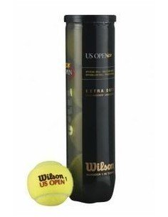 Balles de Tennis Wilson US Open (Tubo de 4 Balles)