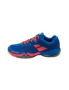 CHAUSSURES BABOLAT HOMME INDOOR SHADOW TOUR BLEU-ORANGE FLUO 