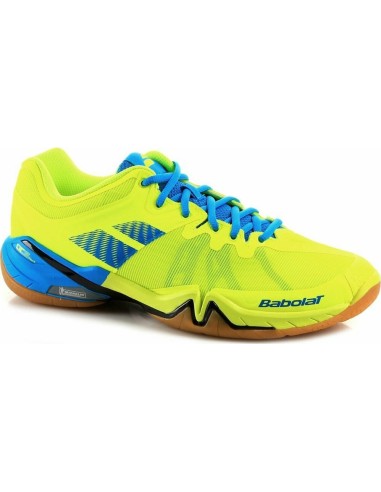 CHAUSSURES BABOLAT HOMME INDOOR SHADOW TOUR JAUNE FLUO 