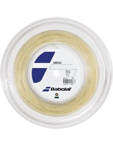 Bobina Babolat Addiction 1.25 (200 metros) - Ideal para Jugadores de Tenis 