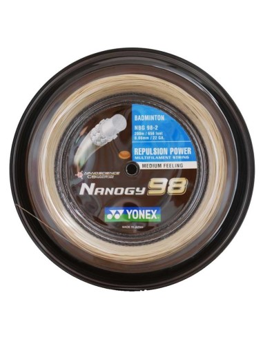 CORDAGE DE BADMINTON YONEX NANOGY 98 (BOBINE - 200M) 