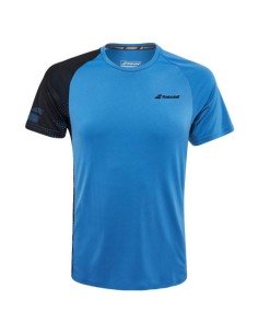Camiseta Babolat Hombre Performance Crew Azul 