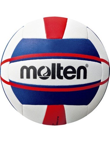 Balón de Vóley Playa V5B1500-WN Blanco/Azul/Rojo 