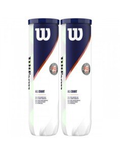 Bipack De 4 Balles Wilson Roland Garros All Court