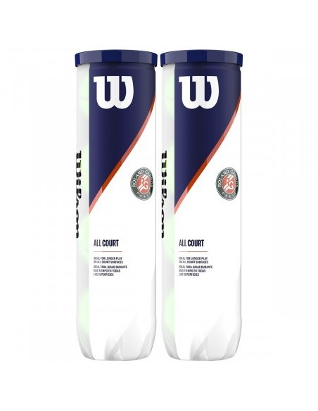 Wilson Roland Garros All Court 4-Pack Tennis Balls 