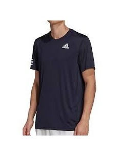 ADIDAS Men's Club 3 Stripes Navy T-Shirt